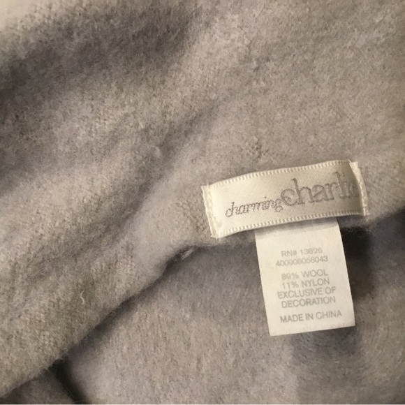 Grey French New Hat with Pearls - Picture 9 of 10